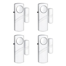 Kquepo 4PCS Alarme de Fenêtre de Porte de Sécurité