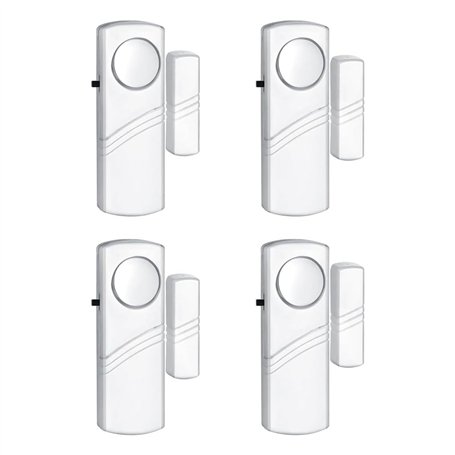 Kquepo 4PCS Alarme de Fenêtre de Porte de Sécurité