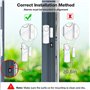Kquepo 4PCS Alarme de Fenêtre de Porte de Sécurité, Alarme Antivol de Fenêtre de Porte Sans, Alarmes de Sonnette pour Piscine de