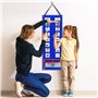 Kquepo Calendrier Visuel des Routines Quotidiennes pour Enfants avec 70 Cartes en Feutre Bleu - Outil D'Apprentissage Comporteme