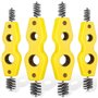 Afforstyle 4 PièCes Brosse à Tubes en Cuivre Nettoyeur de Tuyaux en Cuivre 4 en 1 Brosse à Tuyaux Nettoie L'IntéRieur et L'ExtéR