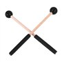 ivamulie 1 paire de et maillets avec tête en caoutchouc souple pour tambour