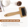 Tsudoku Tapisserie Tissage Peigne Macramé Slicker Brosse Coton Corde Ouvert Noeud Peigne à Tricoter Accessoires DIY Tressé