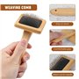 Tsudoku Tapisserie Tissage Peigne Macramé Slicker Brosse Coton Corde Ouvert Noeud Peigne à Tricoter Accessoires DIY Tressé