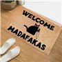 Wanjorlay 1 paillasson imprimé « Dark Cat Welcome Madafakas » - Décoration de maison, cuisine, salle de bain - Cadeau amusant, 5