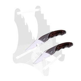 NISHZHU PréSentoirs à Couteaux en Acrylique Robustes