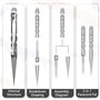 Nagoyuki Outils de nouage de paracorde, aiguilles à laçage et outils de lissage, durables, faciles à utiliser, argentés
