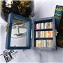 Qarmijaer Bibliothèque Miniature de Poche pour L'Anxiété, Petite Bibliothèque de Livres en Bois, Anti-Stress, Étagère de Table