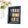 Qarmijaer Bibliothèque Miniature de Poche pour L'Anxiété, Petite Bibliothèque de Livres en Bois, Anti-Stress, Étagère de Table