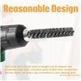 Fowecry Brosse D'Alésage en Acier Inoxydable, Poils Métalliques, Brosse à Pistolet Hexagonale pour Nettoyage des Perceuses Élect