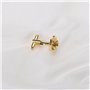eMagTech 1 Paire Boutons de Manchette en Forme de Fleur de Rose Boutons de Manchette de Chemise Classiques pour Hommes Accessoir