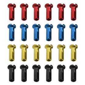 eMagTech 100pcs Écrous de Rayon Roue de Vélo Protecteur de Rayon pour Vélo de Montagne Vélo de Route 14G / 2mm de Diamètre Rayon