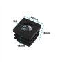 eMagTech 10 Pièces 20x20mm M8 Roulettes Réglables Carrées écrous Bouchons de Tuyau Embouts de Tuyau en Plastique pour Chaises de