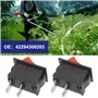 eMagTech 2 Pièces Interrupteur d'arrêt de Coupe-Circuit 2 Broches Interrupteur Marche/arrêt 42294300203 Compatible avec Stihl FS