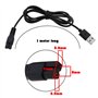 eMagTech Lot de 2 Câbles de Chargeur USB 5 V pour Tondeuse à Cheveux Pièce de Rechange Compatible avec Le Cordon D'alimentation 