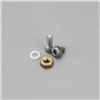 eMagTech 1 Kit de Montage de Cartouche de Tête de Platine Cartouche de Tête de Platine Phono Vis M2,5 Boulons écrous Rondelles C