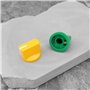 eMagTech Lot de 10 Boutons de Potentiomètre 19 Mm pour Axes Jusqu'à 6,35 Mm Compatibles avec Les Boutons de Volume Et de Tonalit