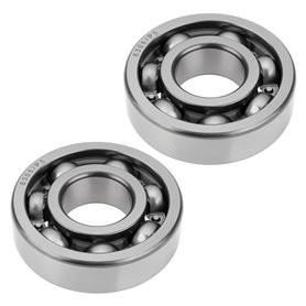 eMagTech Lot de 2 Roulements à Billes à Gorge Profonde 6305-C3 25 X 62 X 17 Mm pour Environnements de Rotation à Grande Vitesse