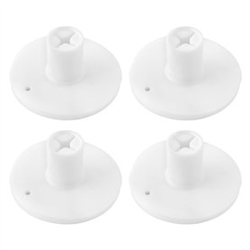 eMagTech Lot de 4 Tees de Golf Réglables en Hauteur en Caoutchouc de 25 Mm Compatibles avec Les Balles de Golf en Bois Bambou Et