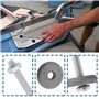 eMagTech Lot de 2 Molettes de Coupe 12 Mm 14 A de Rechange Compatible avec Sigma Coupe-carreaux à Poignée de Traction Lame Préci