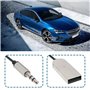 eMagTech Adaptateur Audio Auxiliaire Bluetooth 5.3 Récepteur USB 3,5 Mm Microphone Intégré pour Appels Mains Libres Compatible a