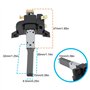 eMagTech Lot de 2 Balais de Charbon 6,5 X 10 X 32 Mm Compatible avec Moteurs d'aspirateurs.