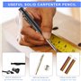 PRATYAHARA Lot de 5 outils de traçage multifonctionnels, crayon de construction, outils de tracage, jauge de contour, outils de 