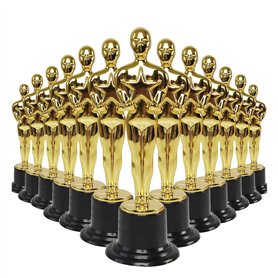 Niejgay Lot de 24 Statuettes de TrophéEs en Plastique Award pour Les Faveurs de FêTe