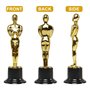 Niejgay Lot de 24 Statuettes de TrophéEs en Plastique Award pour Les Faveurs de FêTe, RéCompense Scolaire, Prix de, Prix de FêTe