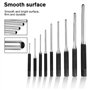 Wernfale 9 Pièces en Acier à Tête Ronde Broches Ensemble de Poinçons Ajusteur Poinçon Chasse Dissolvant Broches Outils de Poinço