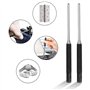Wernfale 9 Pièces en Acier à Tête Ronde Broches Ensemble de Poinçons Ajusteur Poinçon Chasse Dissolvant Broches Outils de Poinço