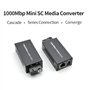 Wernfale 1 Paire Gigabit 100/1000M A/B SC Convertisseur Média Commutateur Fibre Ethernet Rj45 Optique Transceiver 20KM Fibra Com