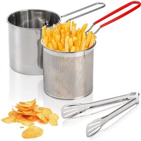 Tagtight Friteuse à Frites et Panier Acier Inoxydable