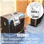 Ginobili Ensemble D'Étiquettes de Voyage Imperméables Extra Larges, Étiquettes de Bagages de Golf de Voyage, Porte-Étiquette D'E