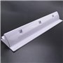 Poggapp Support de spoiler de panneau solaire ABS résistant aux UV, long support de solaire latéral, 460 mm, pour caravane/campi