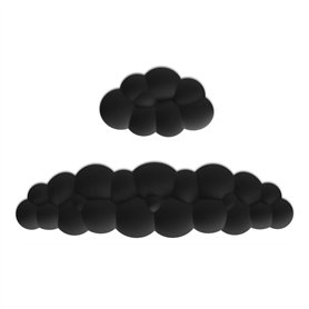 Haptufer Ensemble de repose-poignet cloud - Repose-poignet pour clavier et souris - Repose-poignet en mousse à mémoire de forme