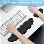 Haptufer Ensemble de repose-poignet cloud - Repose-poignet pour clavier et souris - Repose-poignet en mousse à mémoire de forme 