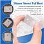 EXMDLLY 50 Pcs Feuille d'isolation d'isolateur de silicone de transistor de TO-247 26mmx20mm