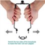 Qeunrtiy 2PCS Abat-Jour Harpe Titulaire 7 Pouces Réglable Lampe Harpe Kit Corne Noire Cadre Abat-Jour Support