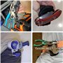 Giyofom Clip de Ceinture à Outils Magnétique, Porte-Outil Magnétique Antidérapant pour Ceinture, Accessoires de Ceinture à Outil