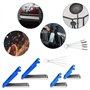 Willoghsa Outil de nettoyage de buse de 4 pièces Kit d'outils de nettoyage de pointe de brûleur de coupe Kit de nettoyage de poi