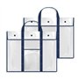 Geroosaty Lot de 2 grands sacs de rangement pour affiches - 80 x 64 cm - Support pour tableau d'affichage - Conteneurs d'art pou