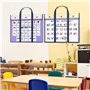 Geroosaty Lot de 2 grands sacs de rangement pour affiches - 80 x 64 cm - Support pour tableau d'affichage - Conteneurs d'art pou