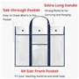 Geroosaty Lot de 2 grands sacs de rangement pour affiches - 80 x 64 cm - Support pour tableau d'affichage - Conteneurs d'art pou