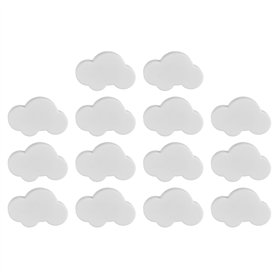 Povxlum Lot de 14 boutons de meubles décoratifs en forme de nuage pour chambre d'enfant