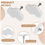 Povxlum Lot de 14 boutons de meubles décoratifs en forme de nuage pour chambre d'enfant