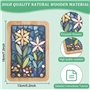 Tagtight Sous-Verre Mosaïque Kit, Bambou Tasse Sous-Verres, Mosaique Loisir Creatif pour adultes et débutants, Dessous de verre 