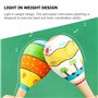 Niejgay Lot de 12 maracas en bois inachevés, agitateur de rumba en bois, hochet Orff, instrument de musique à percussion manuell