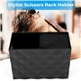 Giilayky Support professionnel noir pour ciseaux de coiffeur - Boîte de rangement pour pinces à cheveux