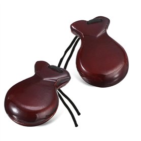 Geroosaty 2 PCS de Castagnettes Espagnoles avec Corde D'Environ 8